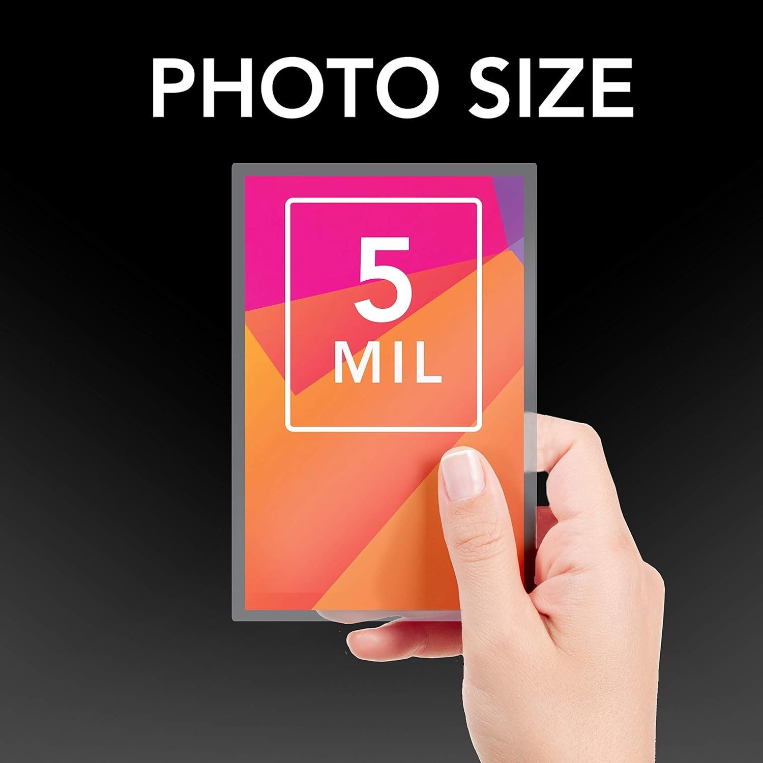 Laminating Sheets, Thermal Laminating Pouches 5 x 7 Photo Size, 5mil, 20 Pack