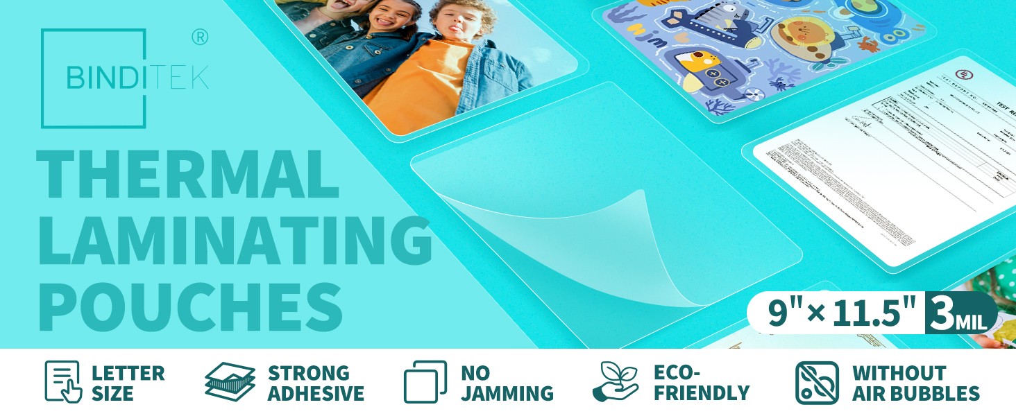 100 Pack 3 Mil Thermal Laminating Pouches, 9×11.5 Inches Laminating Sheets, for