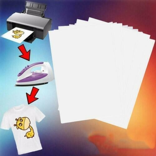 20 Sheet A3 T-Shirt Transfer Paper Iron-on for Light Colored Fabrics DIY