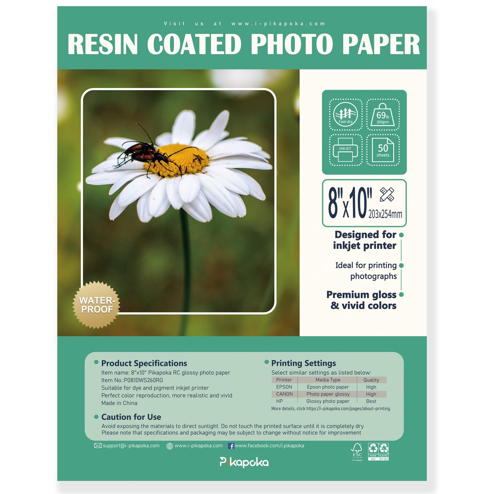 Ultra-Premium Glossy RC Photo Paper Professional and Heavyweight Metallic Res…