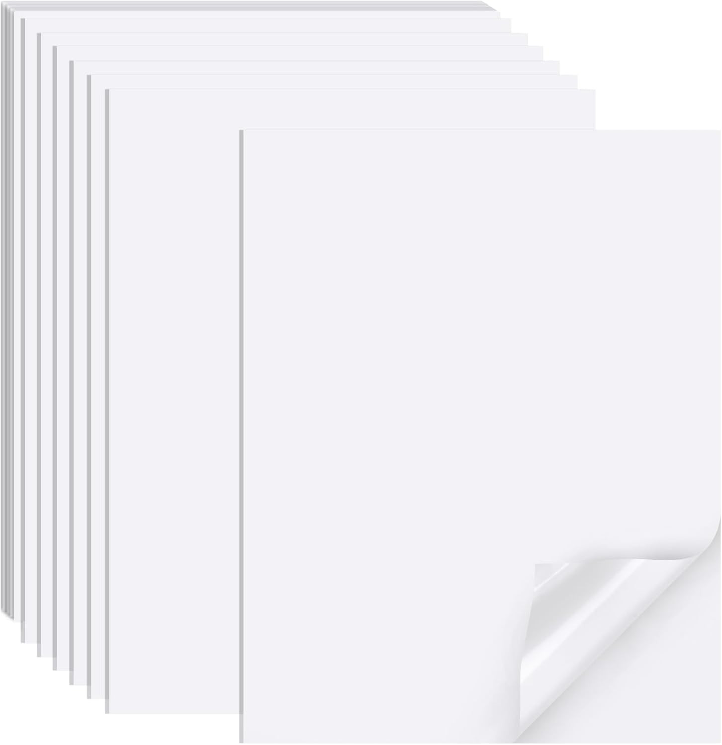Printable Sticker Paper for Inkjet Printer, 40 Sheets 8.5″X11” Matte Sticker Pr