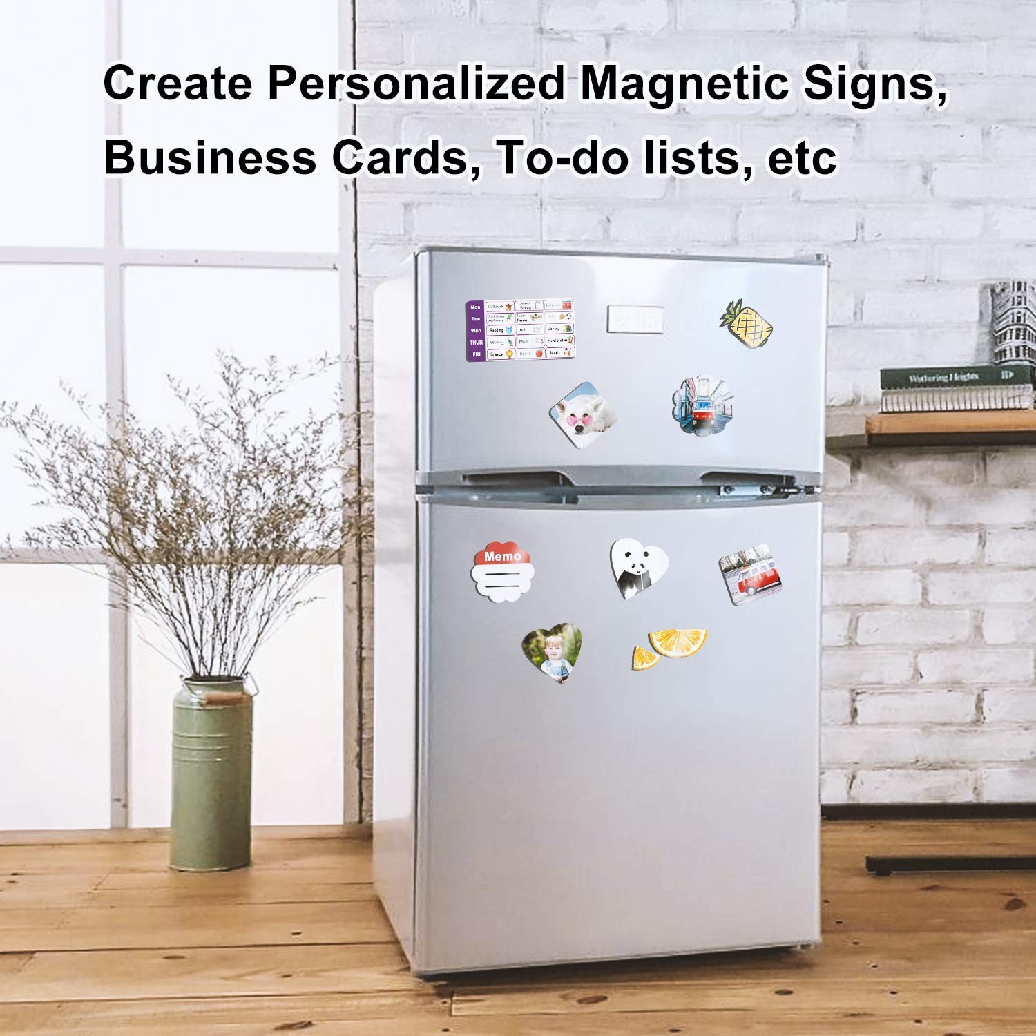 Printable Magnetic Sheets Make Refrigerator Photo Magnet Glossy Print Paper 1…