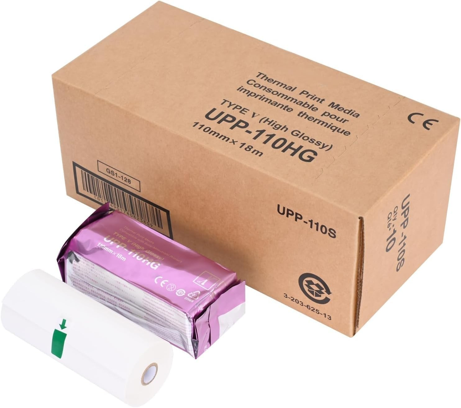 Ultrasound Film/Media UPP-110HG Compatible High Gloss Ultrasound Paper 10 Rolls