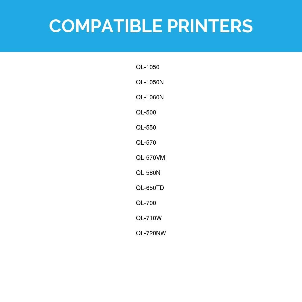 Compatible Address Labels for Brother DK-1209 1.1 inch x 2.4 inch (1 Pk of 800)