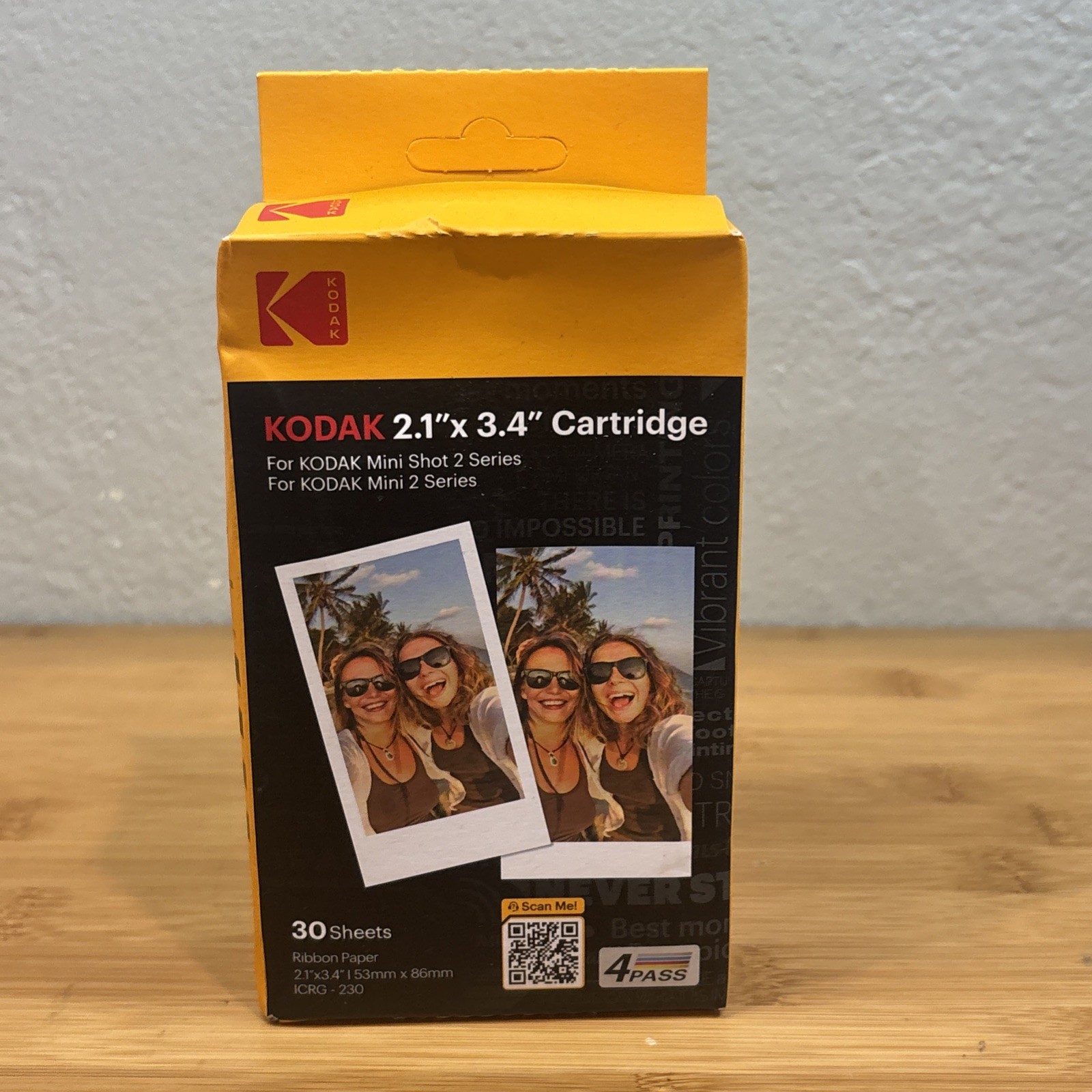 Kodak Cartridge 2.1 X 3.4 30 Sheets For Kodak Mini Shot 2 Series Brand New