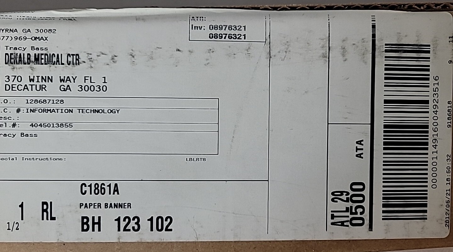 Genuine HP C1861A Bright White InkJet Paper Wide Format Roll (36 in x 150 ft)