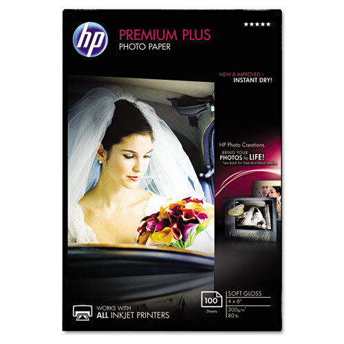 HP Premium Plus Soft Gloss Photo Paper – Glossy photo paper – 11.5 mil 4 in x 6!