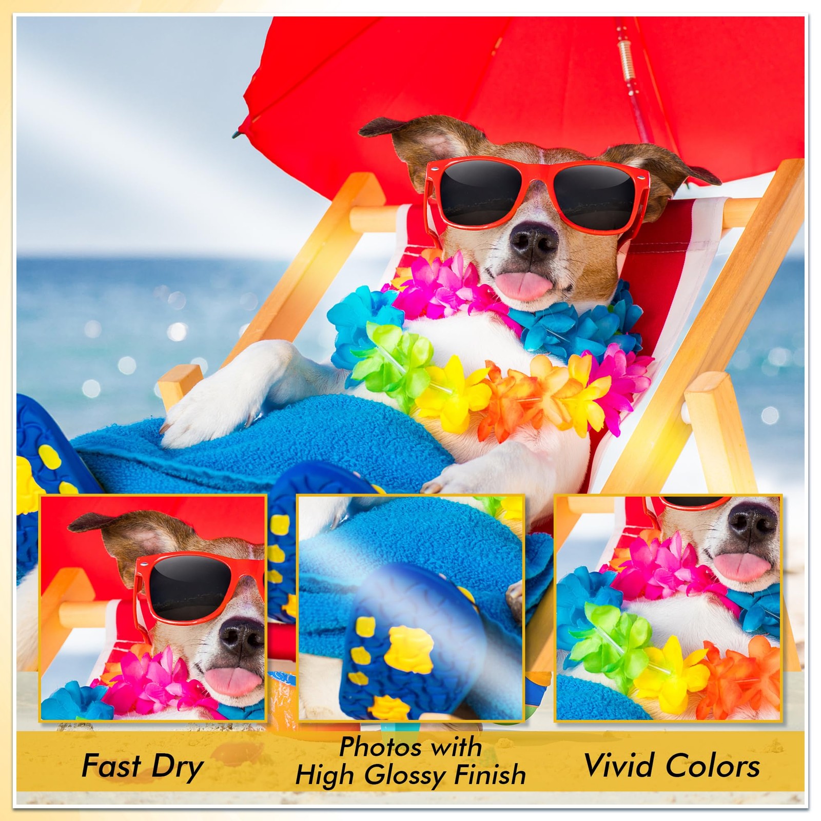 100 PCS Glossy Thin Inkjet Printer Paper 11×17 Inch Flyer 36Lb Dye Ink