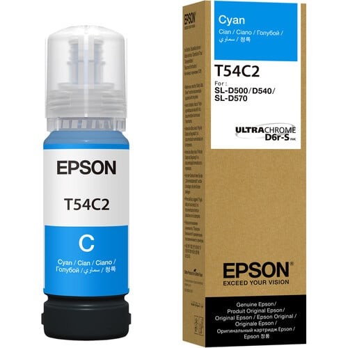 Epson T54C UltraChrome D6R-S 70 mL Cyan Ink Bottle [T54C220]