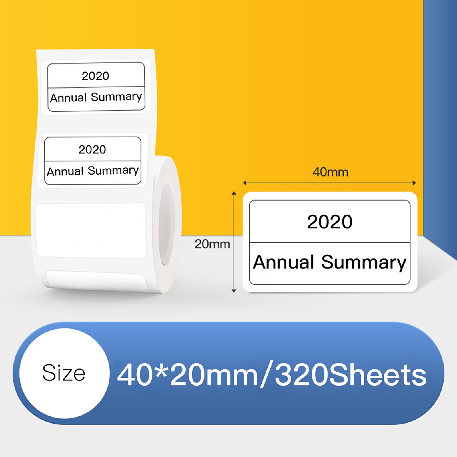 2-Niimbot White Blank Thermal Printing Paper Roll For B21 Label Printer Barcode