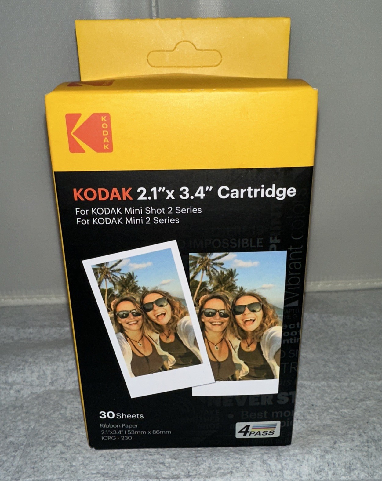 Kodak Cartridge 2.1 X 3.4 30 Sheets For Kodak Mini Shot 2 Series New Sealed Box