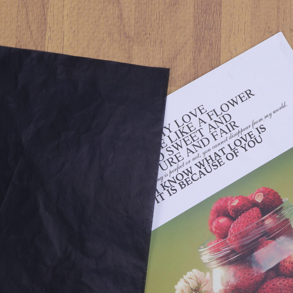 100 Pcs A4 Carbon Coated Transfer Paper Graphite Sheets for Artistic Use