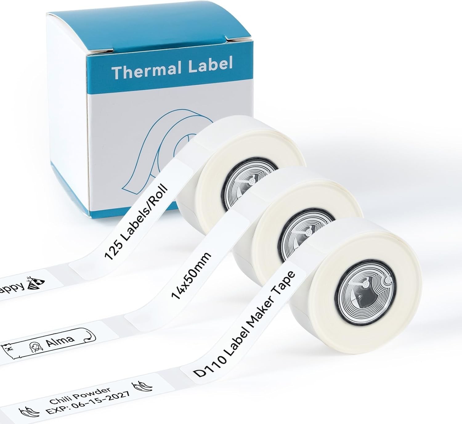 D110 Label Maker Tape Compatible with NIIMBOT D11/D110, NADAIIN N12 Label Maker,