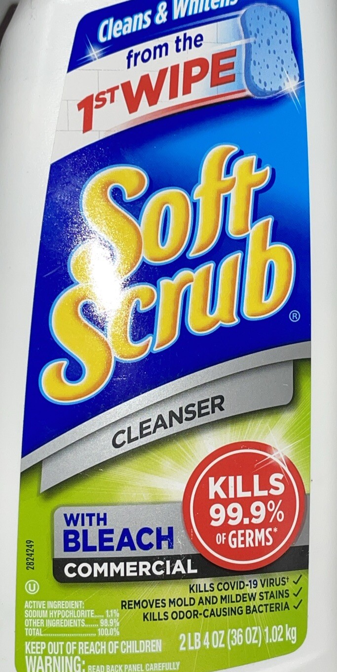2 Bottles Soft Scrub Cleanser 36 Oz Each NEW