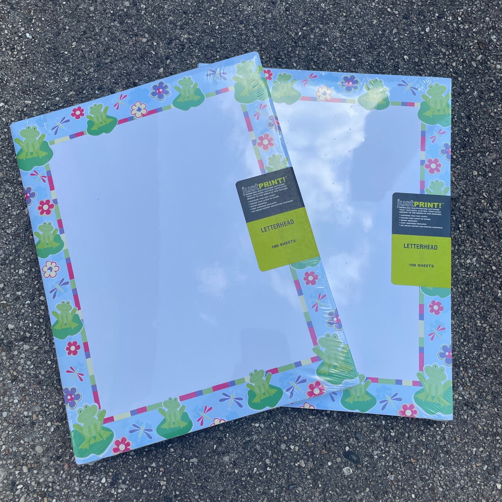 Letterhead Paper Mo’s Frogs Novelty Printer Paper 2 Packs or 200 pcs