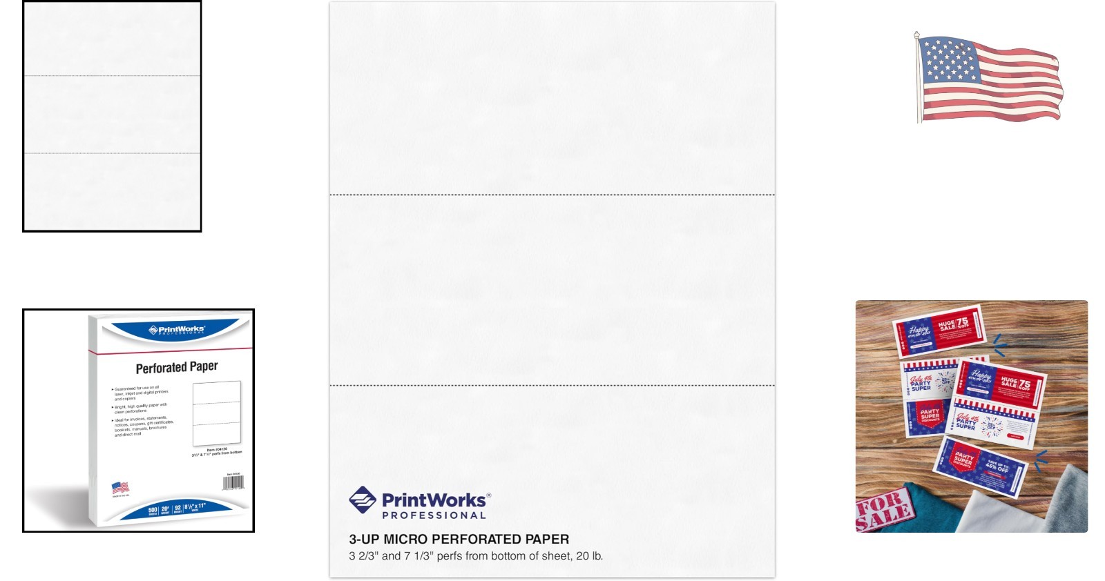 Professional Quality 8.5 x 11 Perforated Paper – 500 Sheets, Perfect for Reports
