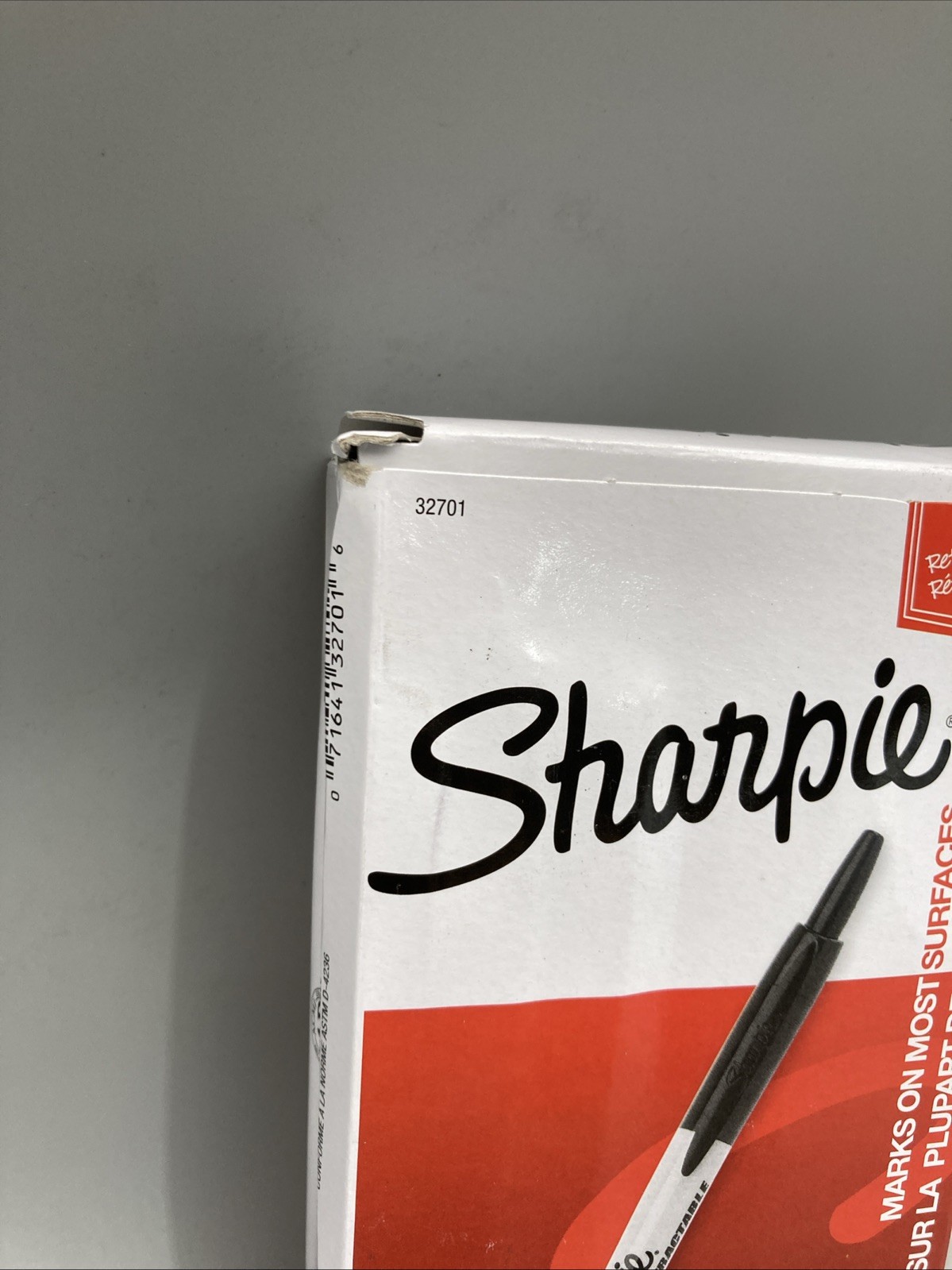 SHARPIE 32701, Retractable Permanent Markers, Fine Point, Black, 12 Count Box