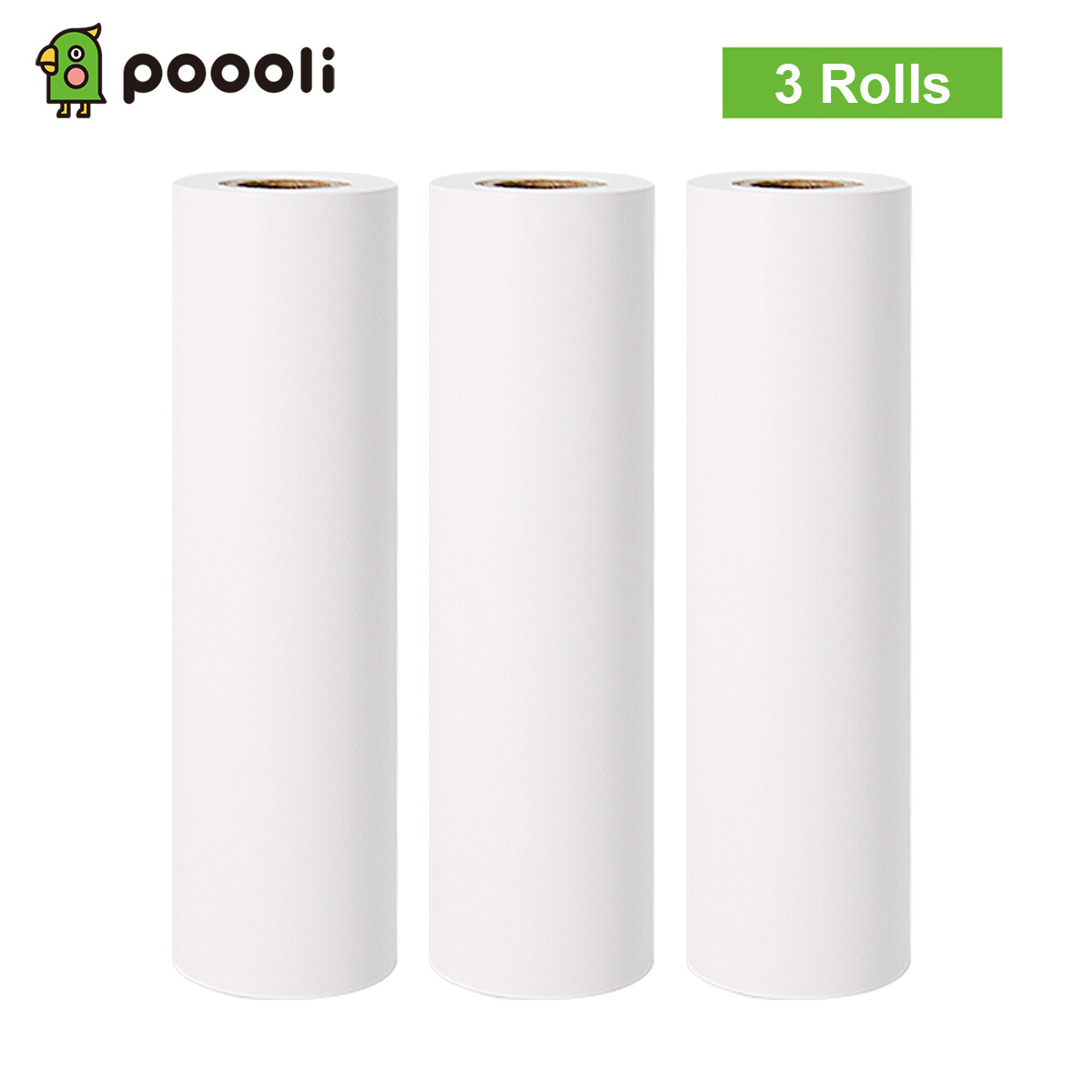 Poooli 110 * 30mm White Non-adhesive Thermal Paper Roll BPA-Free F2H5