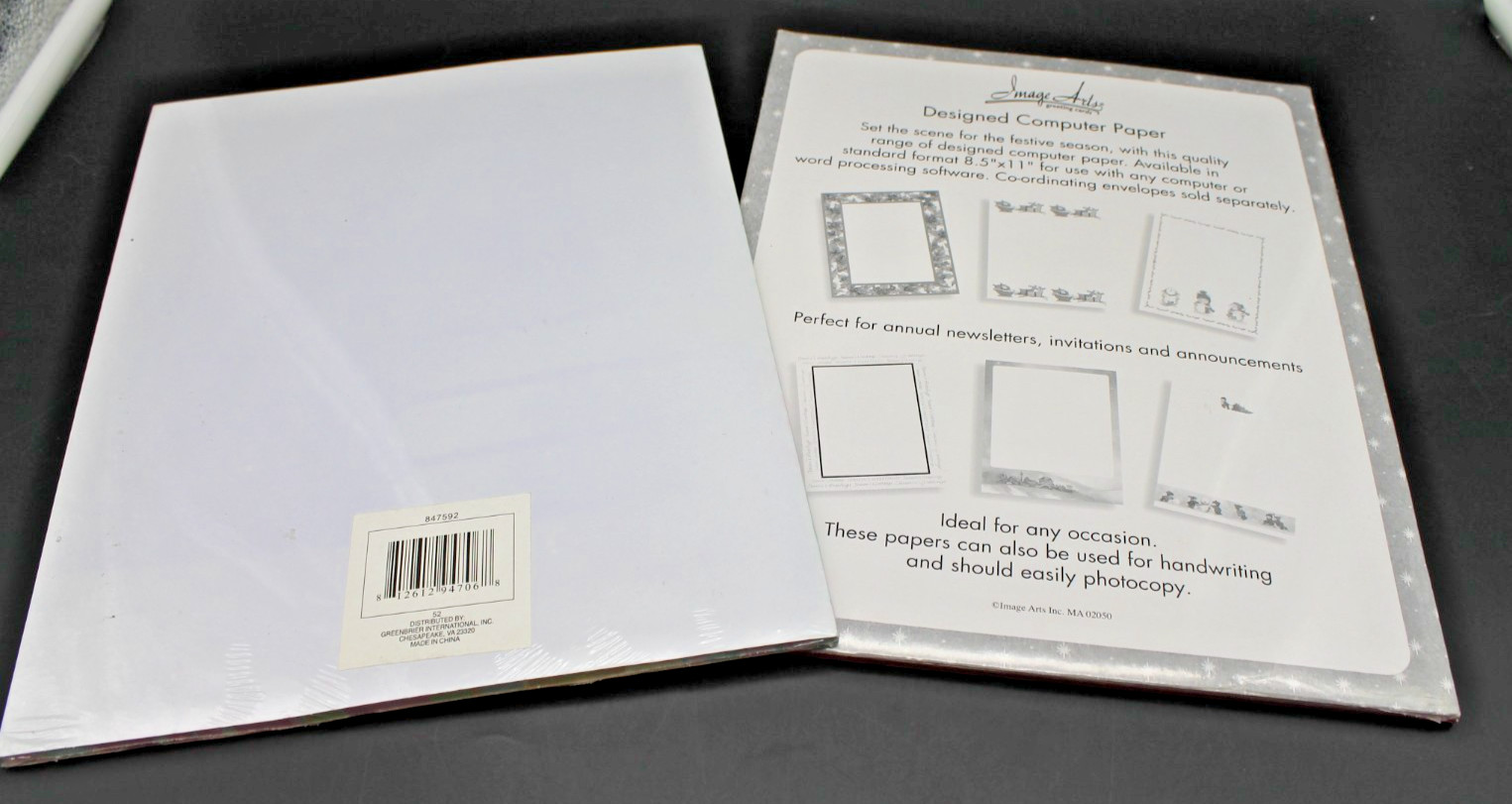 Lot Decorative Printer Paper 8.5×11 Jot 45 + Image Arts 30 Sheets Floral Holiday