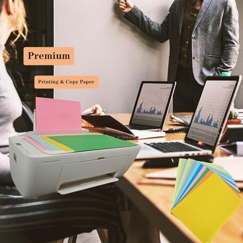 Colored Copy Paper 8.5 x 11 Printer Paper Sheets Colorful Paper 90 9 colors