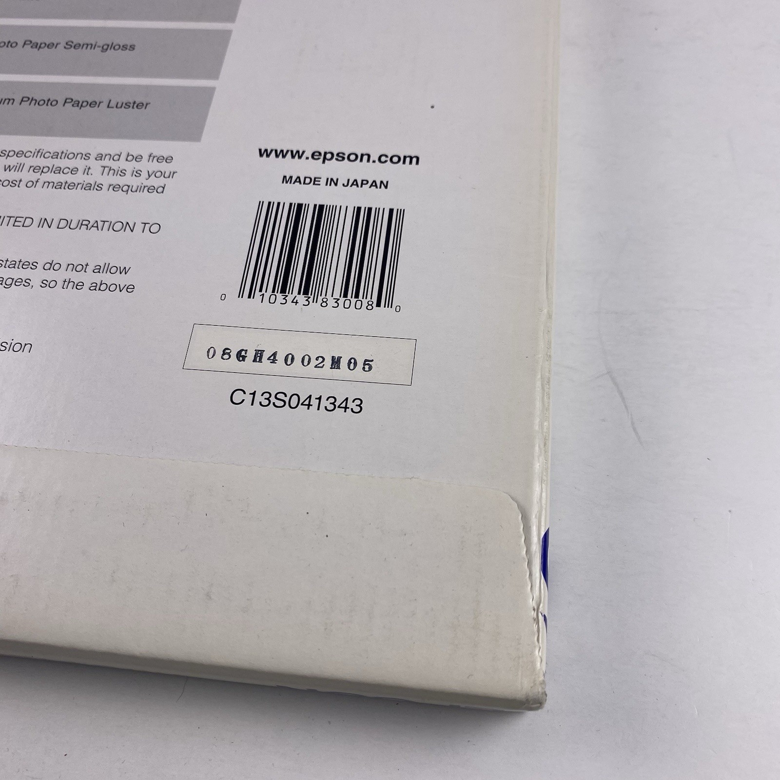Epson Ultra Premium Presentation Matte Paper S041343 11.7 X 16.5 A3 50 Sheets