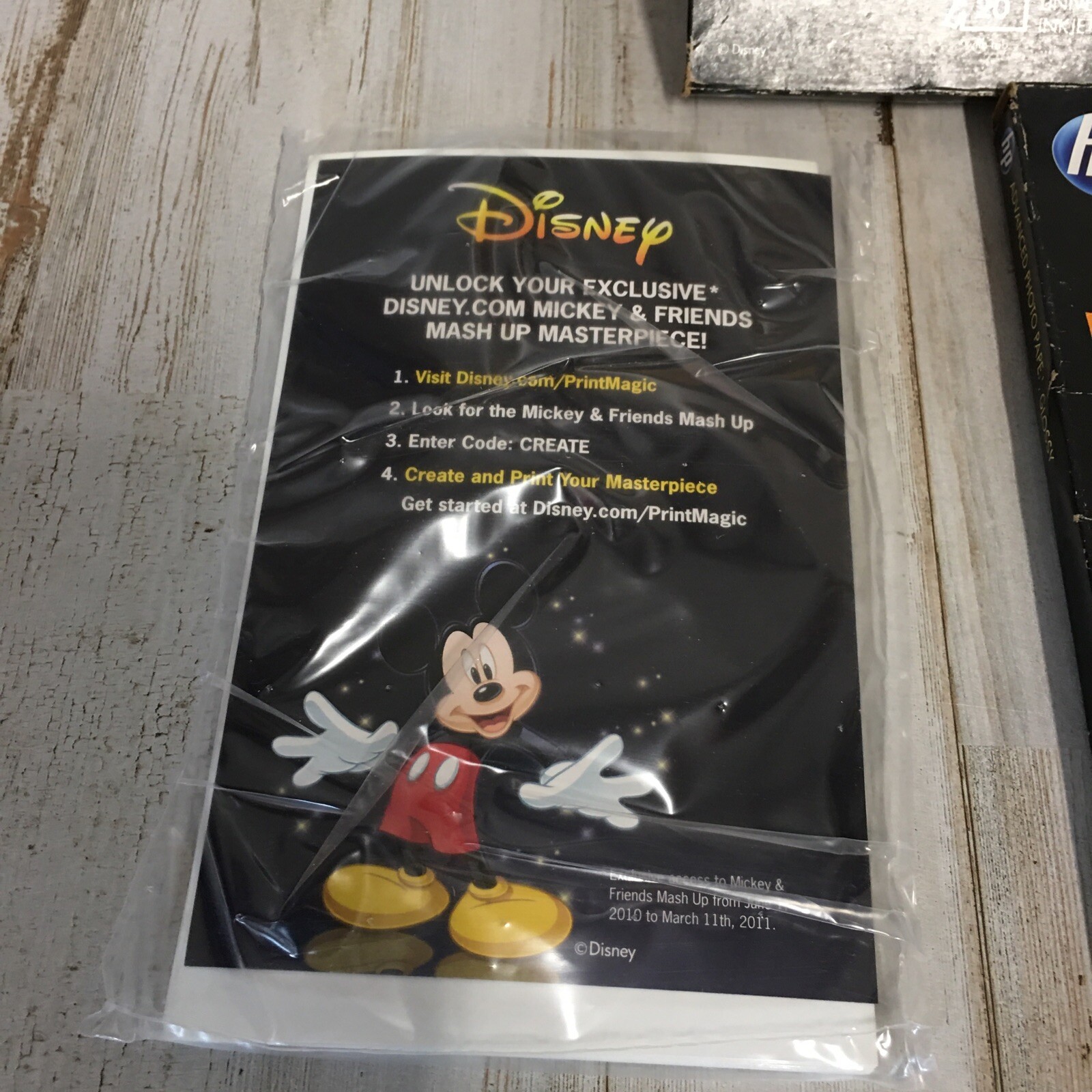 HP Advanced 4 X 6 Glossy Photo Paper Mickey Mouse On Box Cover 38 Sheets Total