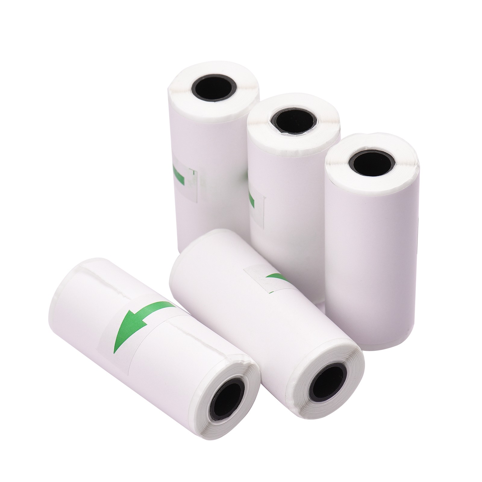 5pcs Thermal Paper Rolls Clear Adhesive Sticker Paper For Photo Printing For
