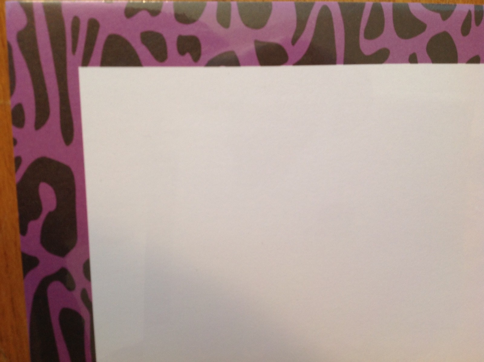 Computer Printer Paper Pkg 40 Sheets Purple Swirl Print 8.5×11 Stationery New