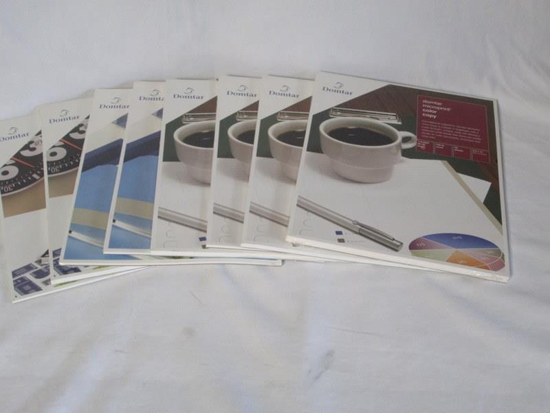 8 Sealed Packages Domtar Microprint Coated Laser Paper – Various Weight Covers