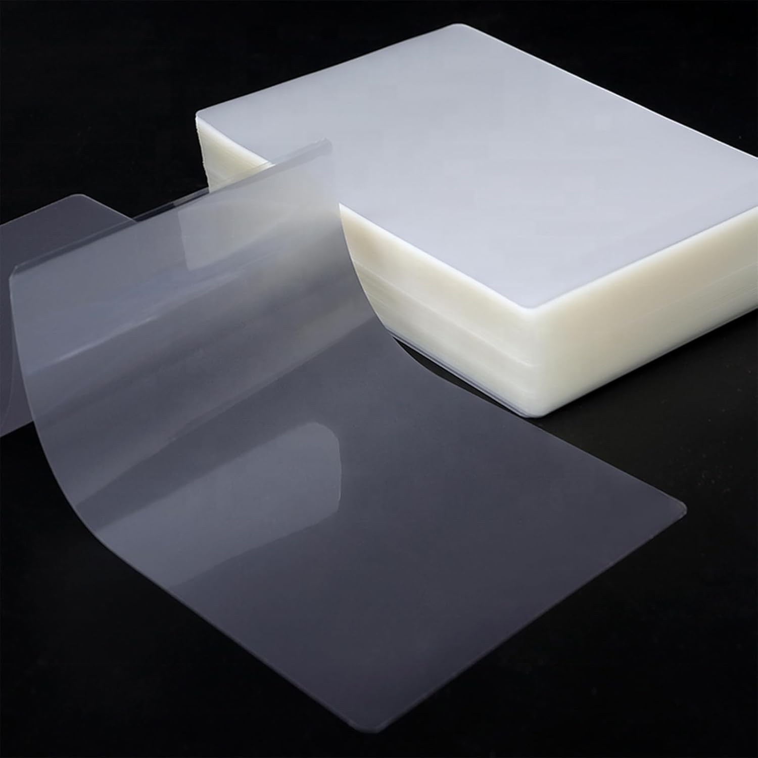 100 Pack 3 Mil Laminating Sheets, Clear Thermal Laminating Plastic Paper