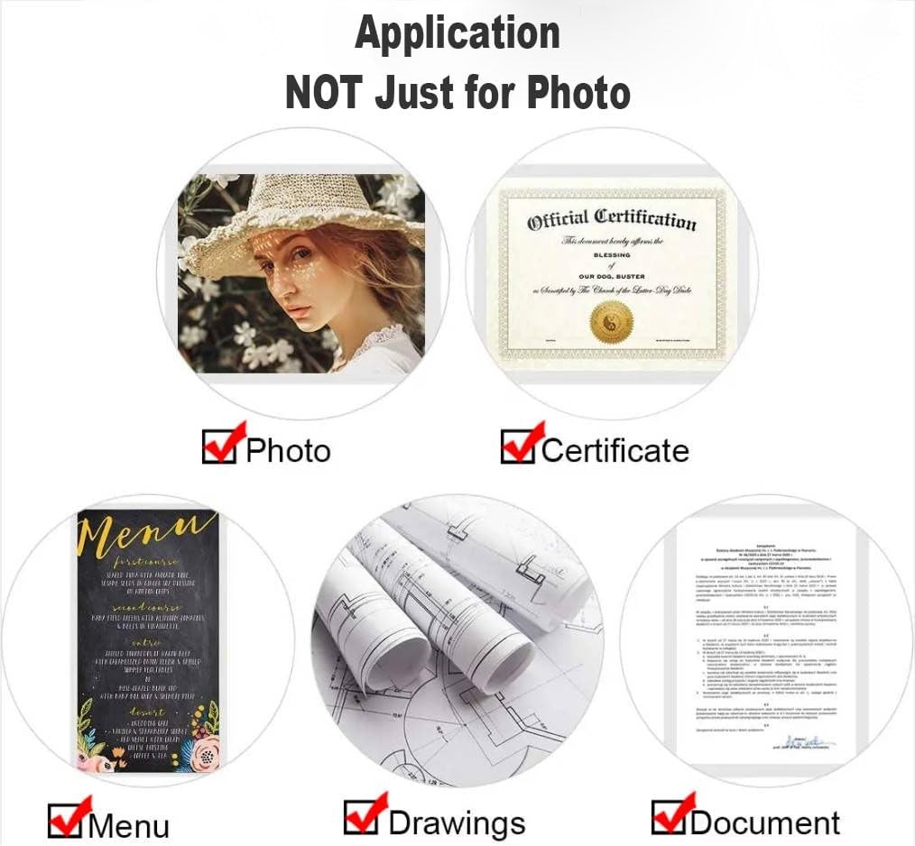 100 Pack 3 Mil Laminating Sheets, Clear Thermal Laminating Plastic Paper