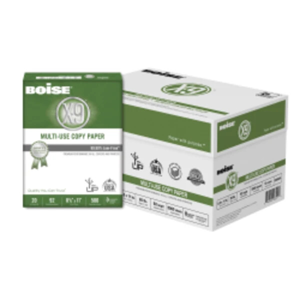 Boise X-9 MultiUse Copy Paper Case Letter Size, 5000 Sheets, 20 Lbs, 10 Reams
