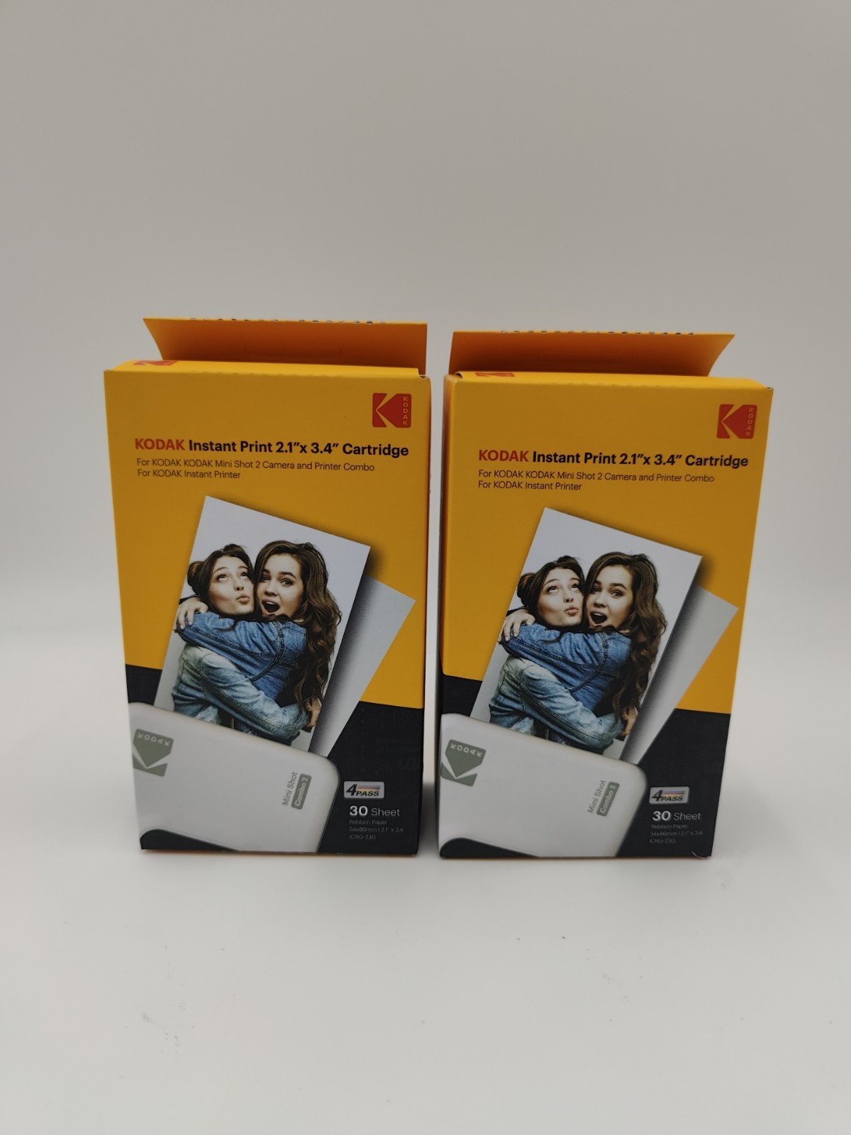 2 pack Kodak Instant Print 2.1″x 3.4″ Cartridge 60 Sheets Total ICRG-230 SEALED