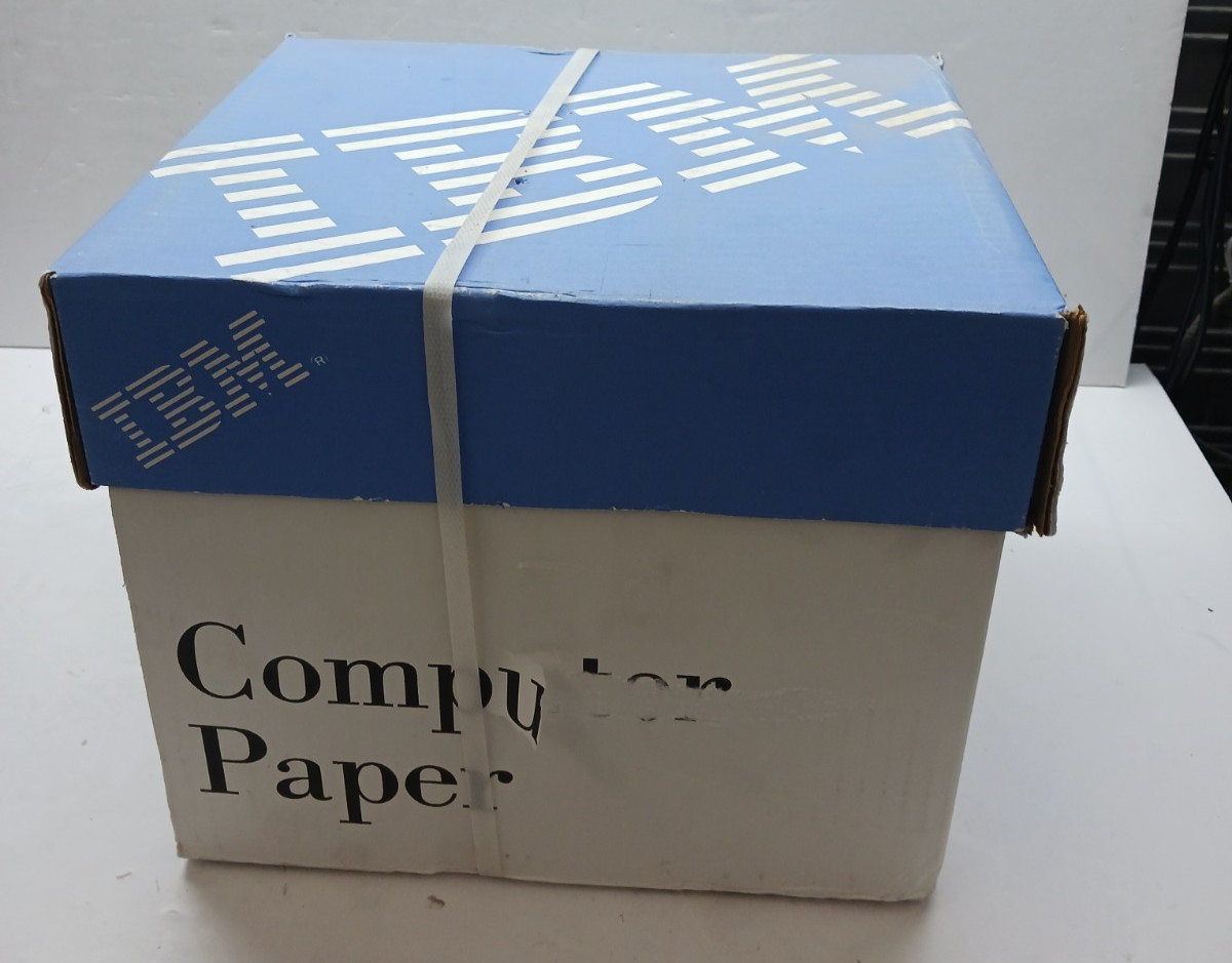 IBM Dot Matrix Tractor Feed Printer Computer Paper 9.5″×11″ White 2400 Sheets