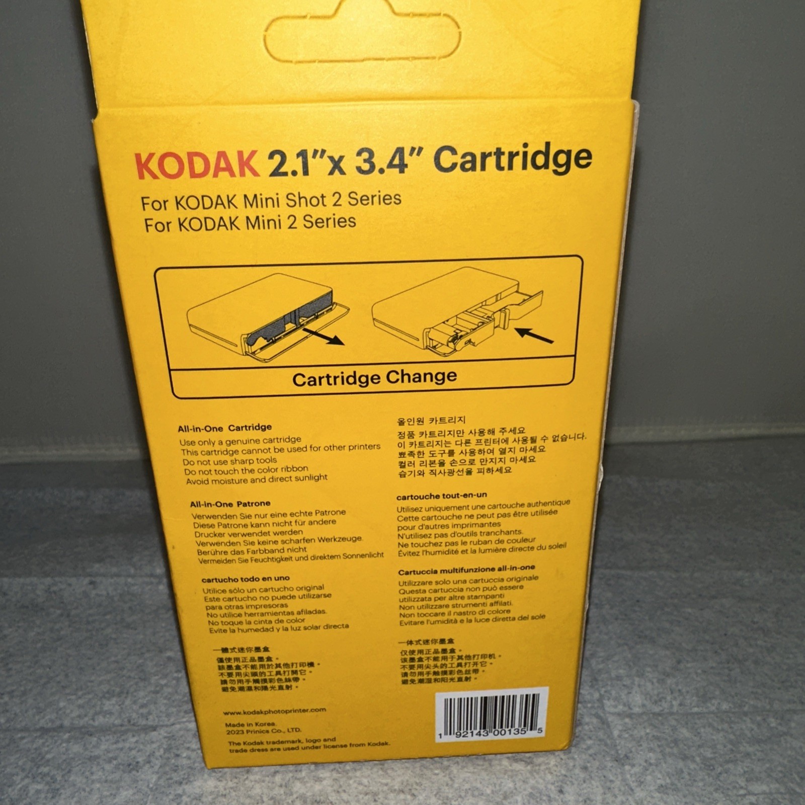 Kodak Cartridge 2.1 X 3.4 30 Sheets For Kodak Mini Shot 2 Series New Sealed Box