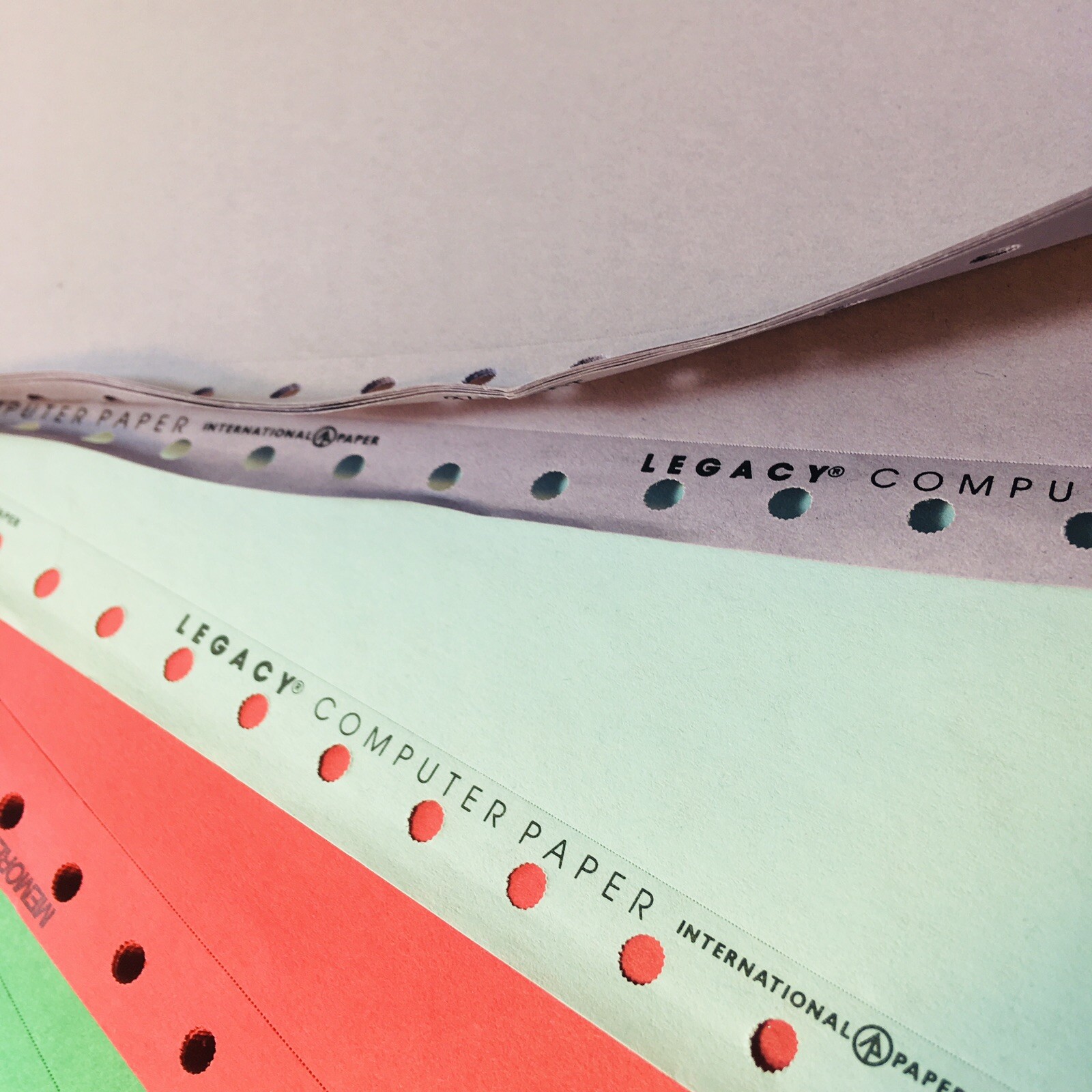 Memorex Publishers Bulletin Pack Continuous Form Computer Paper Dot Matrix Color
