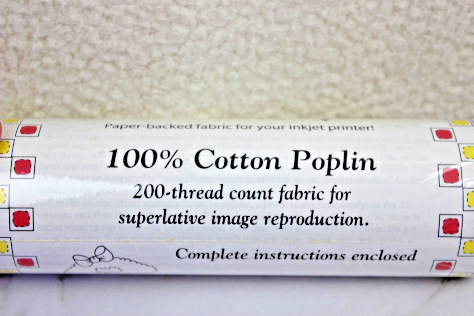 Muttonhead Photofabric 100% Printable Cotton Poplin for Inkjet Printer 8″x120″