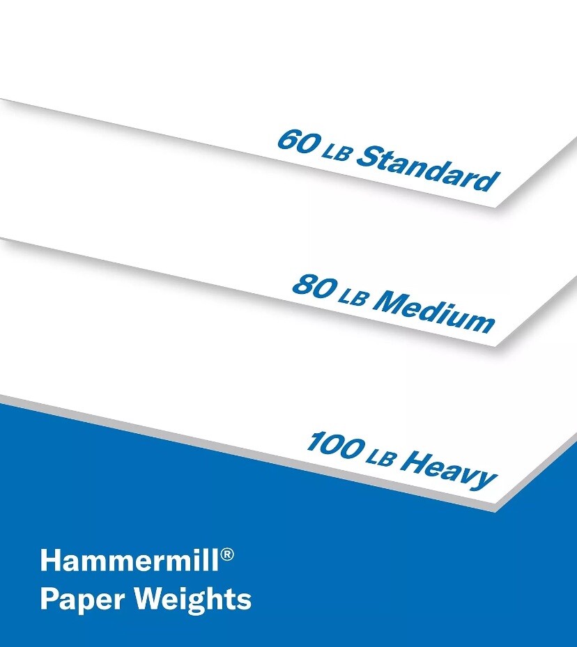 Hammermill Copier Digital Cover Stock 80 lbs. 17 x 11 Photo White 250 Sheets