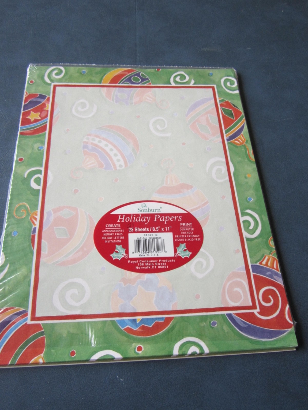 OPEN PACKS OF HOLIDAY PRINTING SHEETS – 56 TOTAL – GREAT FOR HOLIDAY LETTERS!