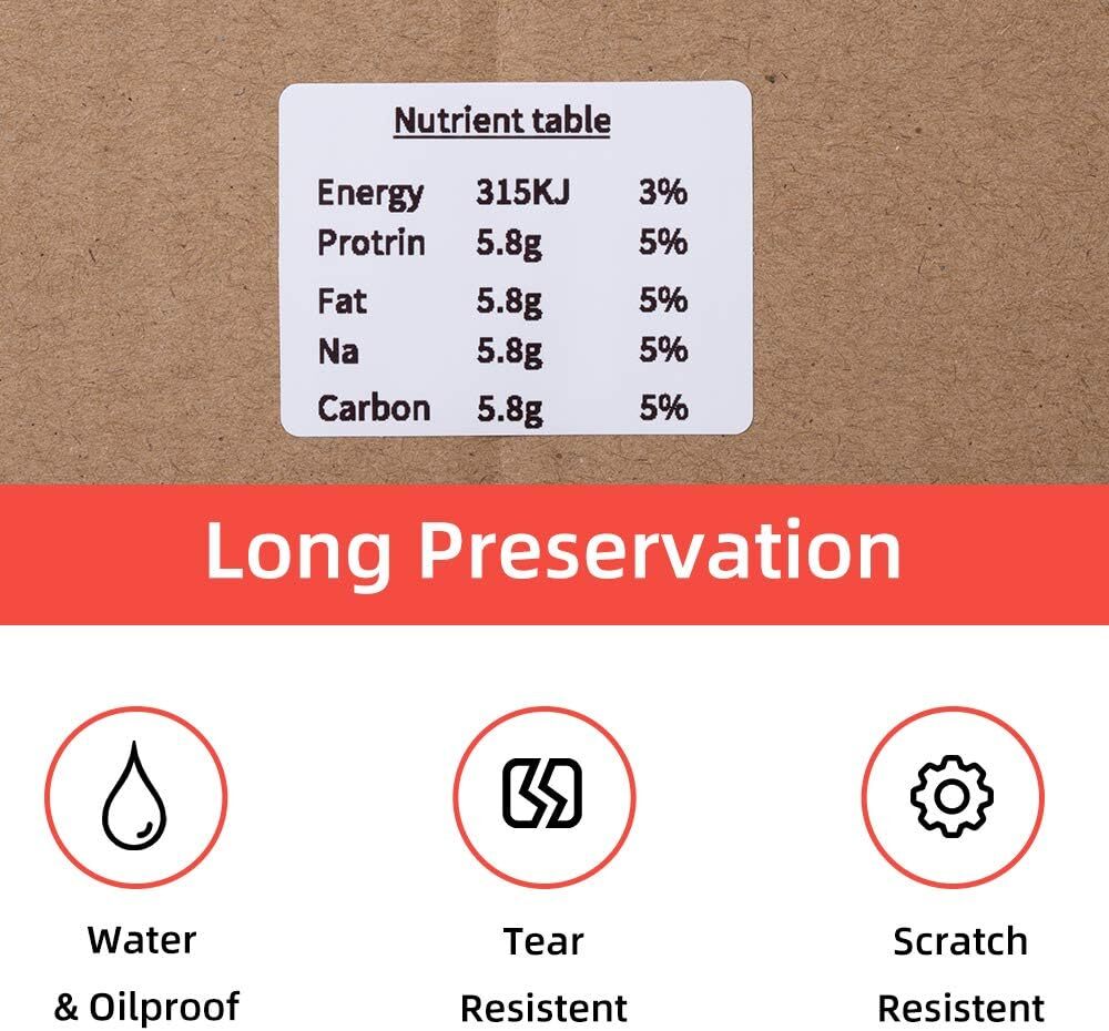 3 Rolls Phomemo M110/M200 Self-Adhesive Labels Sticker Thermal Paper 40x30mm