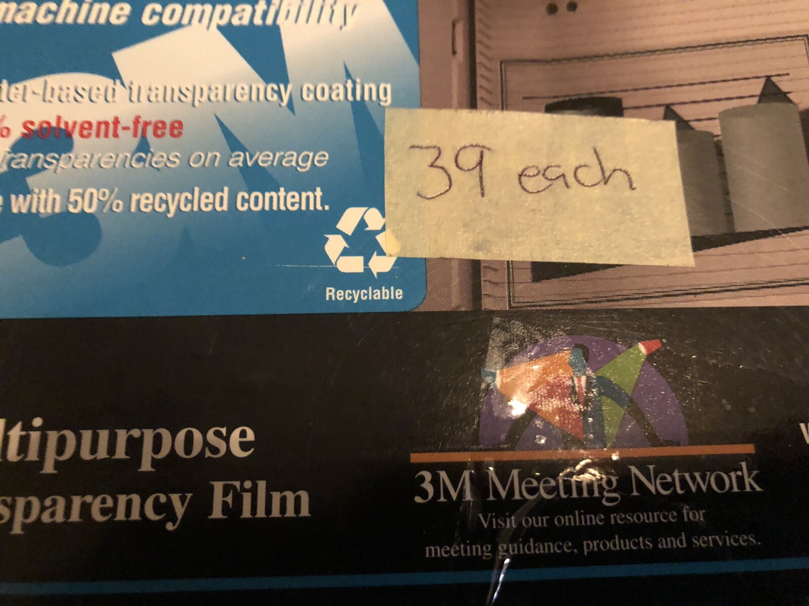 Transparency Film Printer Paper 71 Sheets 3M & JM for Copiers & Laser Printers