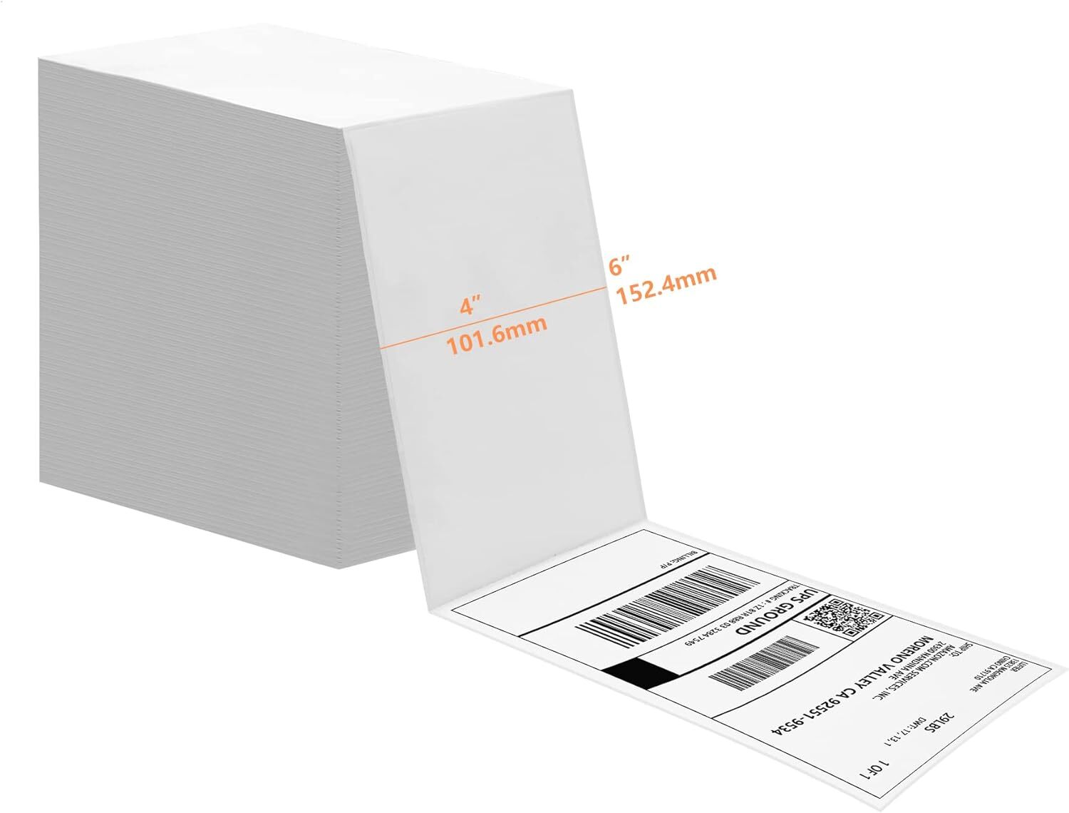 500/1000PCS 4″ x 6″ Direct Thermal Shipping Label fit for VRETTI MUNBYN Phomemo