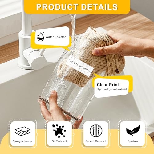 3 Rolls White Label Tape, 15mm x 4m Waterproof Label Tape Refills, Office