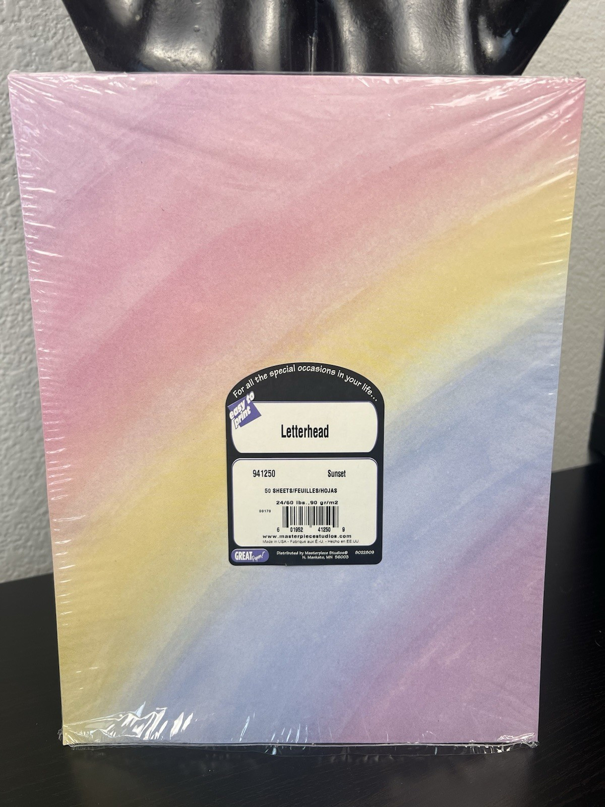 Vintage Letterhead Printer Paper Rainbow Great Papers! ~50 Sheets