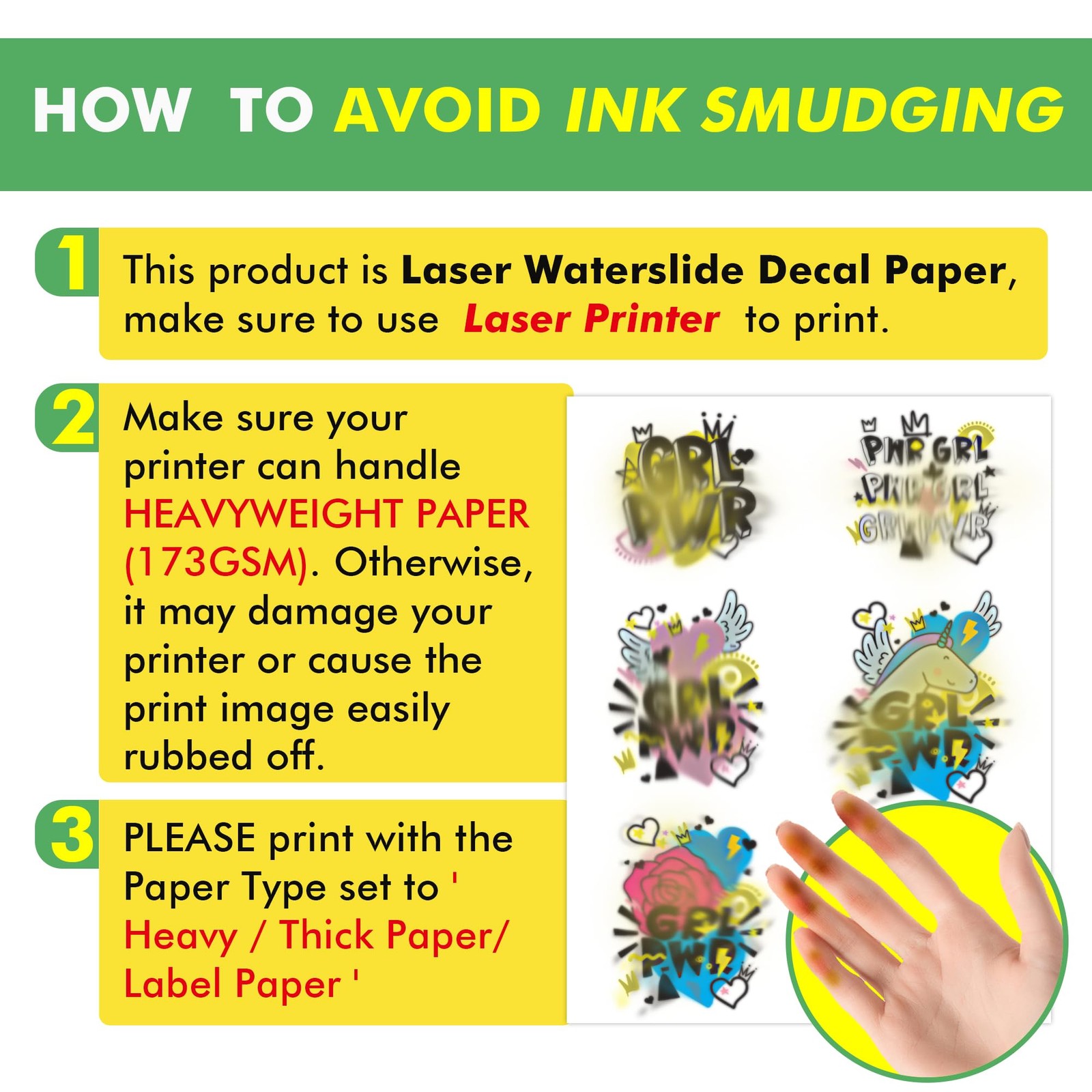 Koala Waterslide Decal Paper For Laser Printer Clear Transparent 8.5×11 In 10 Pk