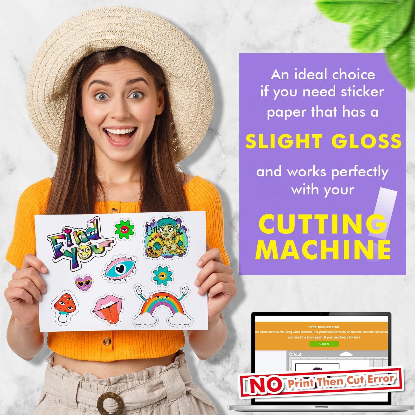 Koala Semi Glossy Sticker Paper for Inkjet & Laser Printer – 25 Sheets 8.5 x …