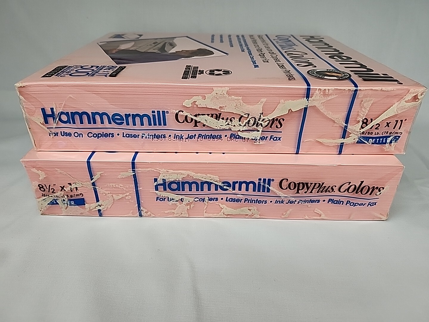Hammermill CopyPlus Recycled Color Paper 20lb 8-1/2 x 11 PINK 500 Sheets- 2 PKGS