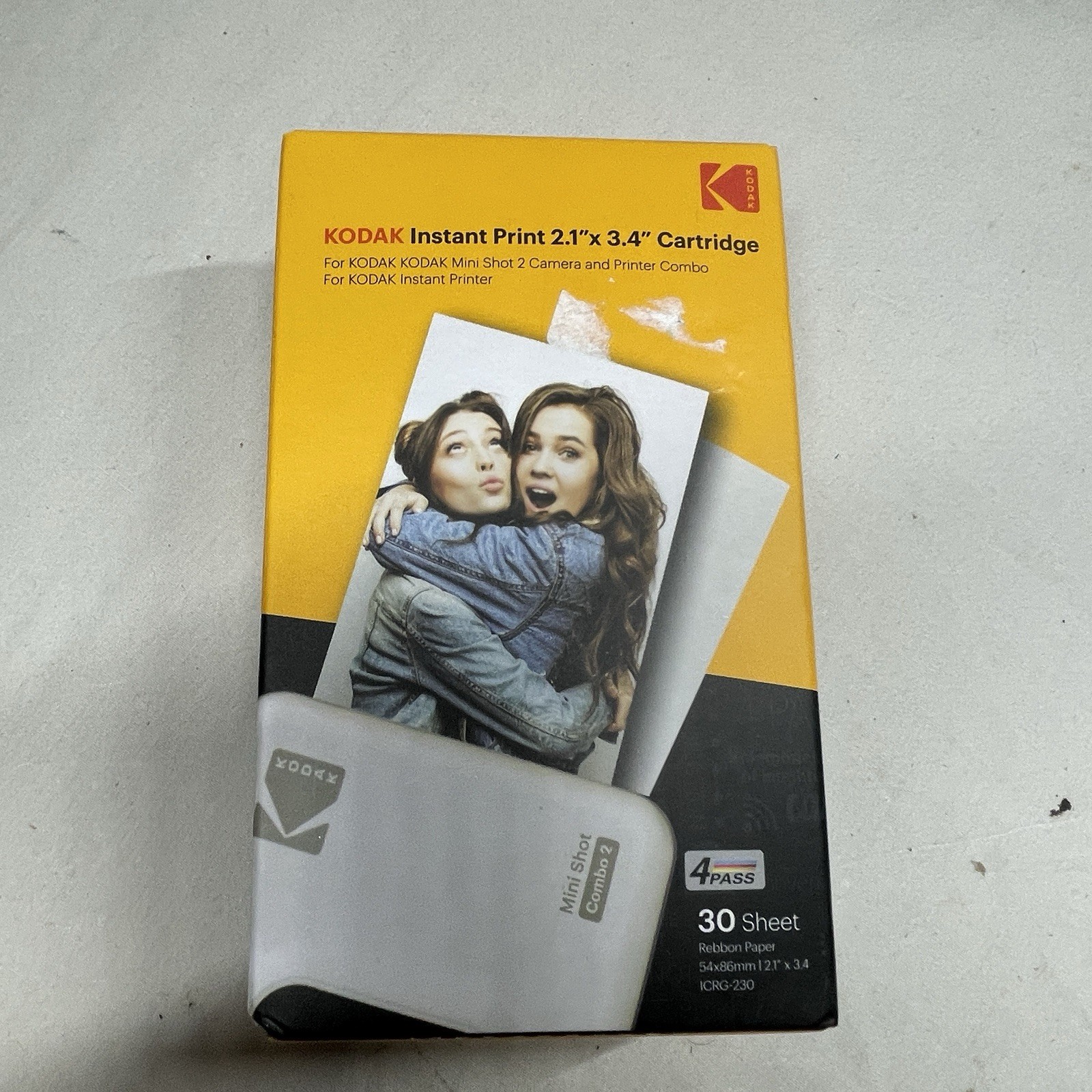 Kodak Cartridge 2.1 X 3.4 30 Sheets For Kodak Mini Shot 2 Series New Torn Box