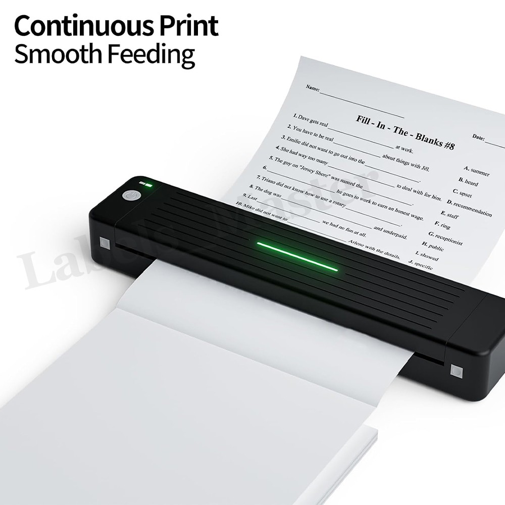 200 Sheet 8.5″x11″ Folded Thermal Continuous Paper US Letter Size for M08F M832