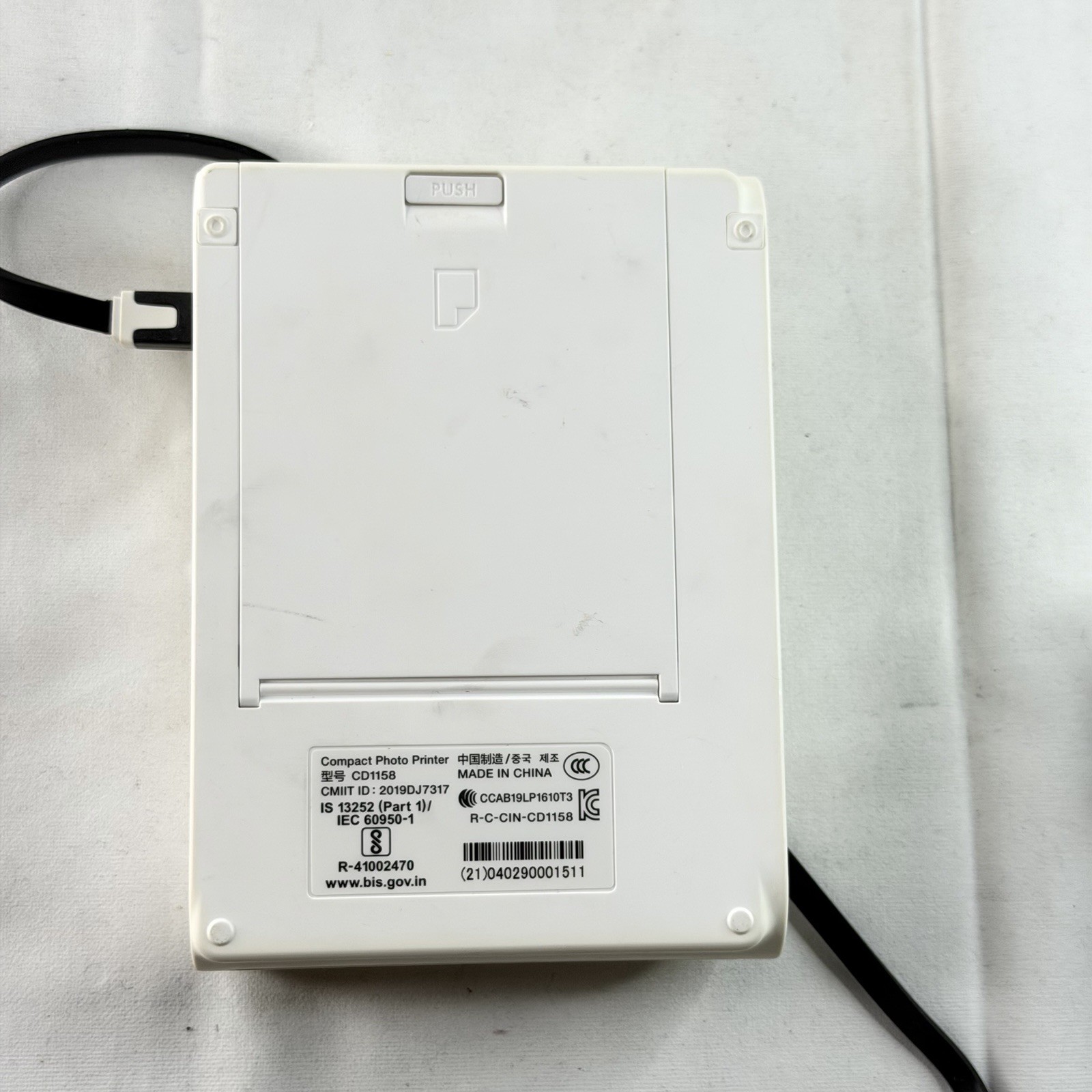 Canon SELPHY Square QX10 Smartphone Printer White (Heavy Duty/Sticker/Compact)